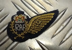 RAF Royal Air Force Half Brevet Mess Dress Badge Braided Wing & Crown Patch