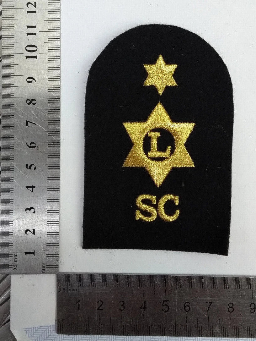 Royal Navy Logistics (L) Supply Chain (SC) Embroidered Qualification Patches