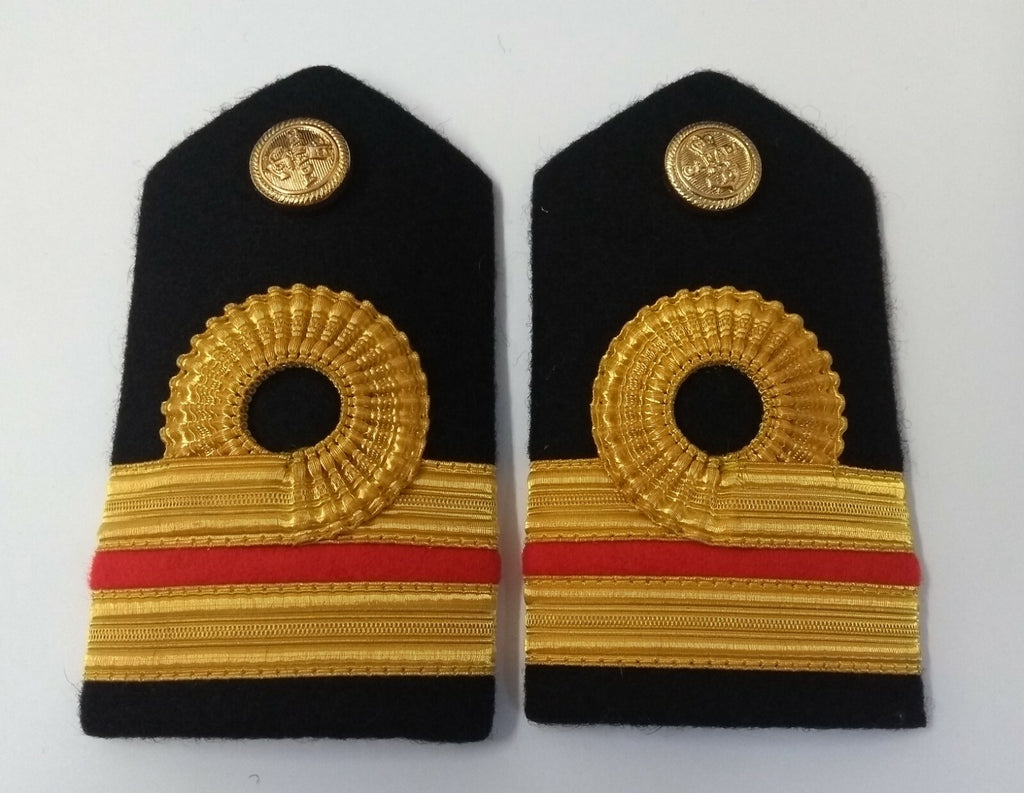 Canadian Navy Female Lieutenant Gold Wire Rank Shoulder Boards Epaulettes Genuine 1 Pair LFS21