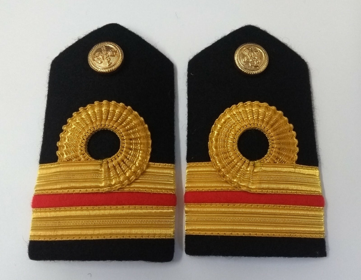 Canadian Navy Female Lieutenant Gold Wire Rank Shoulder Boards Epaulettes Genuine 1 Pair LFS21