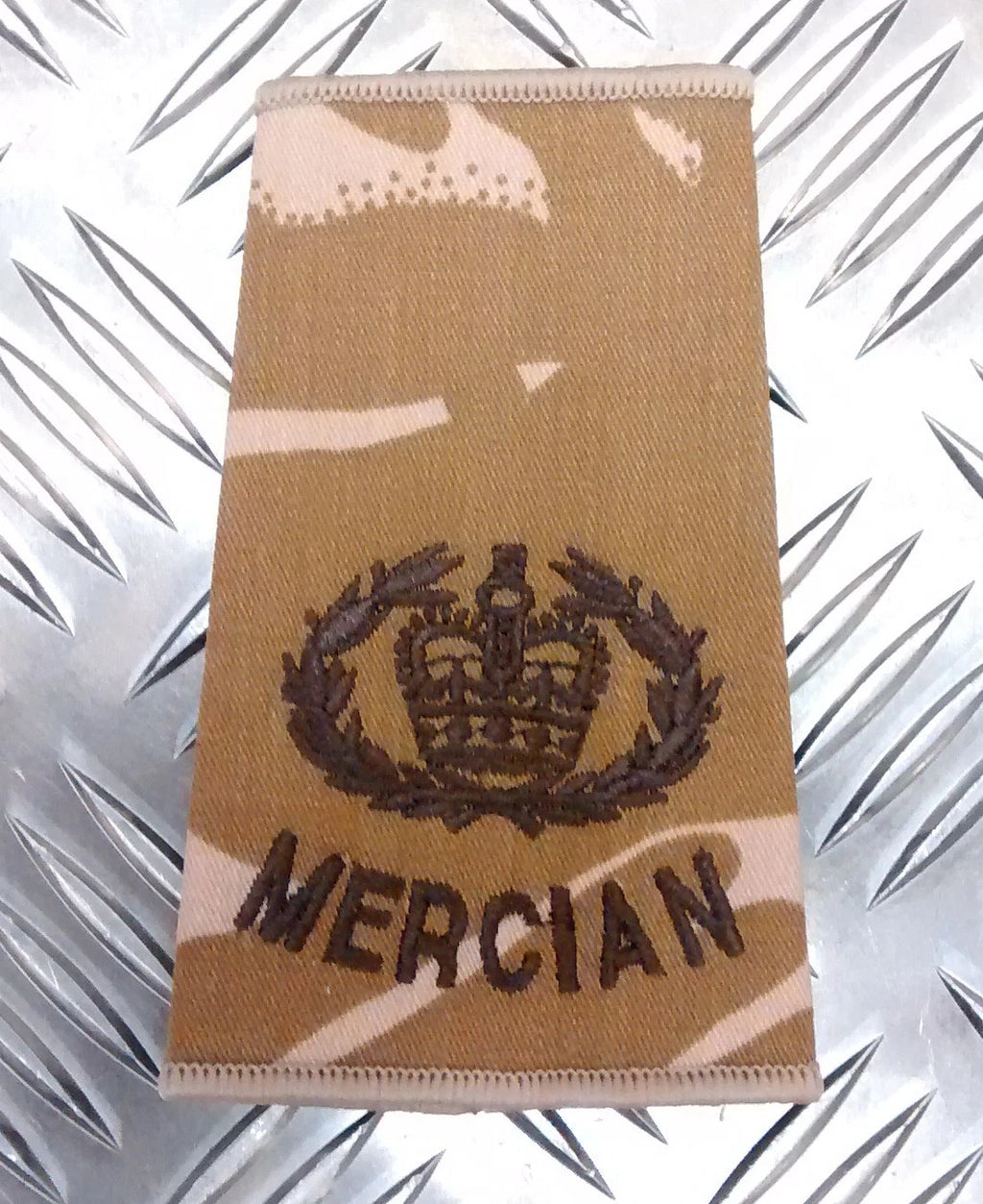 Genuine British Army Desert Camo Mercian Rank Slide Various Ranks