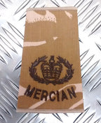 Genuine British Army Desert Camo Mercian Rank Slide Various Ranks
