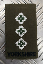 Yorkshire Rank Slide Olive Drab Green Various Ranks Available
