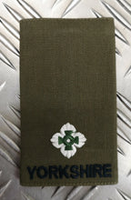 Yorkshire Rank Slide Olive Drab Green Various Ranks Available