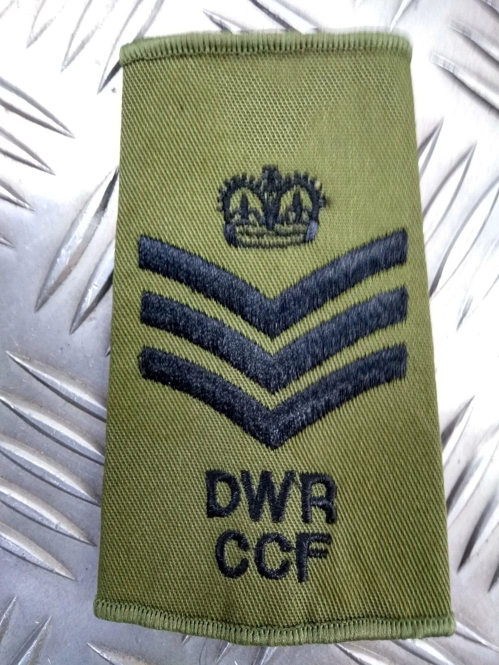 Duke of Wellington's Regiment DWR CCF OD Green Rank Slides British Army