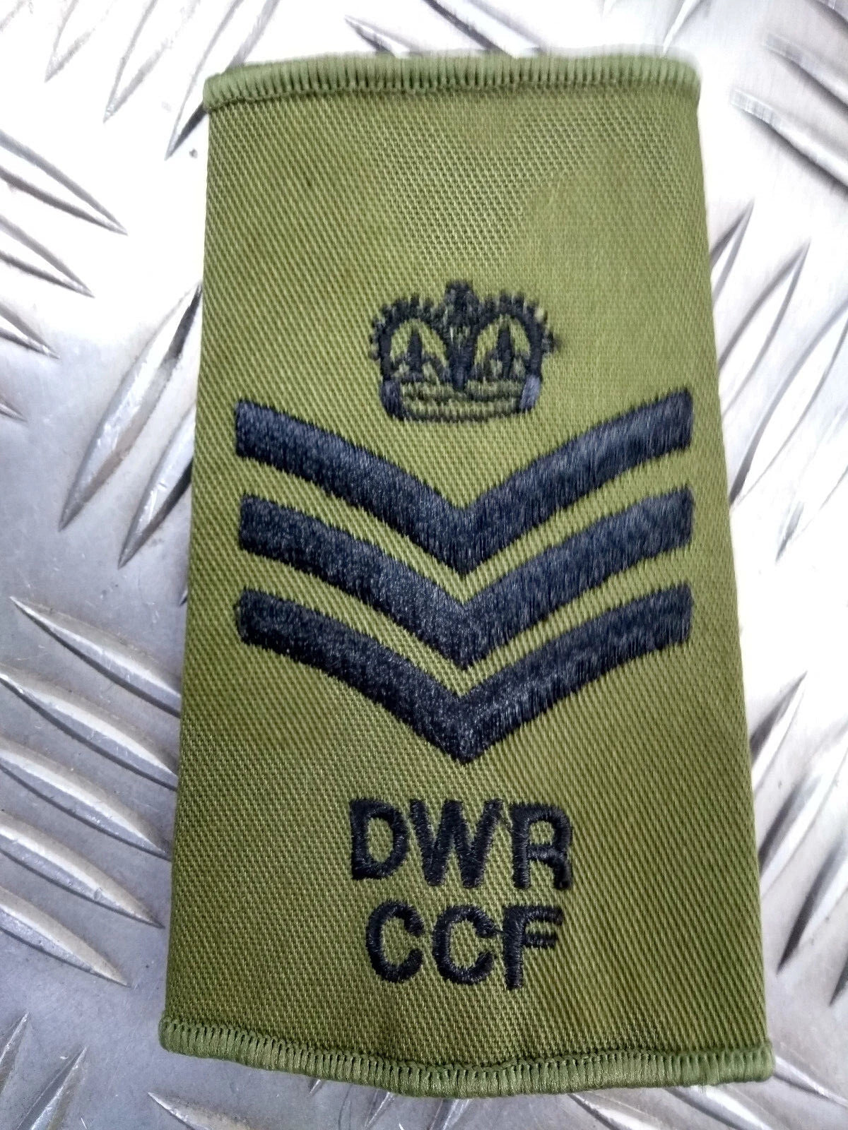 Duke of Wellington's Regiment DWR CCF OD Green Rank Slides British Army
