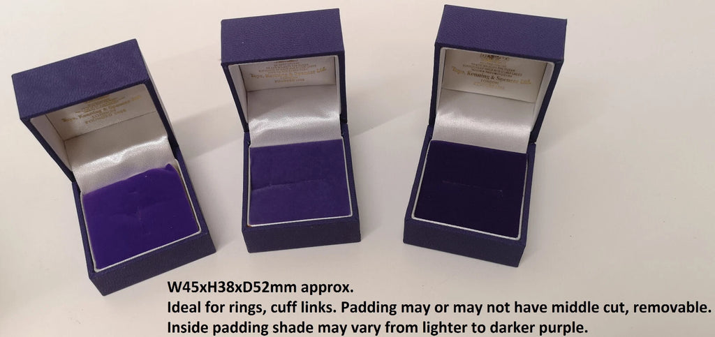 Decorative Medal Cufflink Storage Boxes with Canvas Lining Various Sizes Shapes