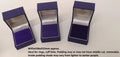 Decorative Medal Cufflink Storage Boxes with Canvas Lining Various Sizes Shapes