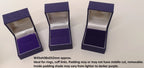 Decorative Medal Cufflink Storage Boxes with Canvas Lining Various Sizes Shapes