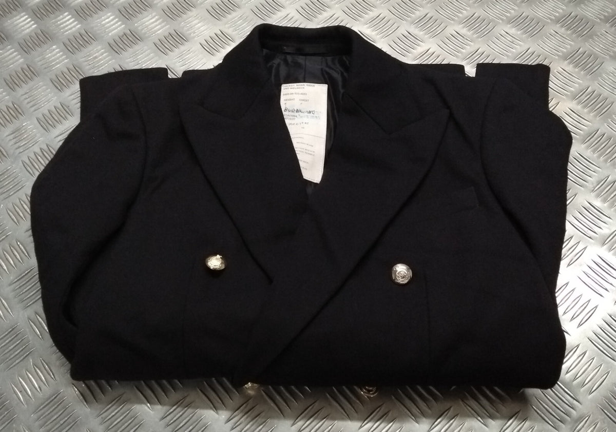British Army No1 Dress Jacket RMAS & Welbeck Double Breasted with Welbeck Buttons Cadet Officer - 2 Sizes