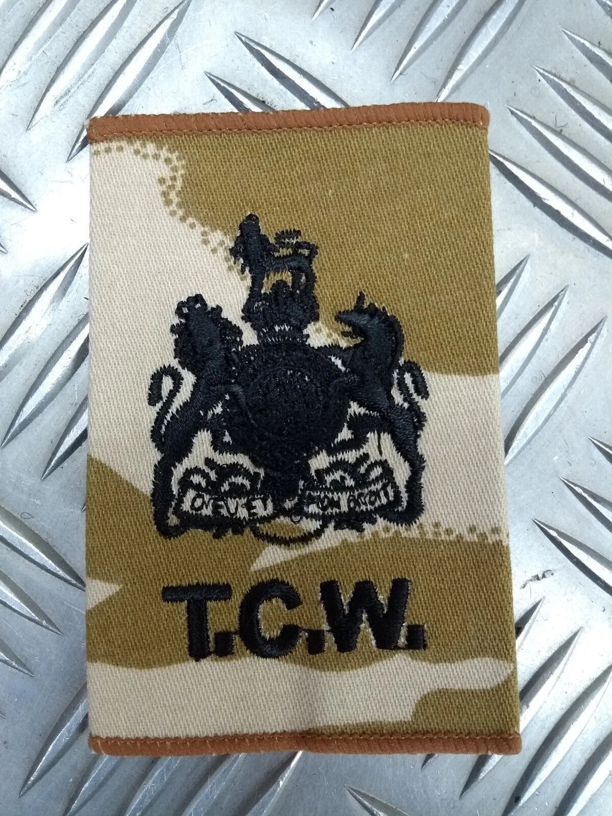 Tactical Communications Wing Desert Camo RAF Royal Air Force Epaulette / Tab Slide