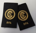 Genuine British Royal Navy RFA Royal Auxiliary Fleet Rank Slides 1 Pairr Assorted