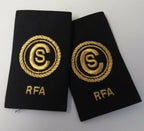 Genuine British Royal Navy RFA Royal Auxiliary Fleet Rank Slides 1 Pairr Assorted