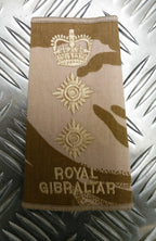 Genuine British Army Royal Gibraltar Regiment Rank Slide Various Colours Ranks
