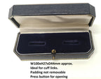 Decorative Medal Cufflink Storage Boxes with Canvas Lining Various Sizes Shapes