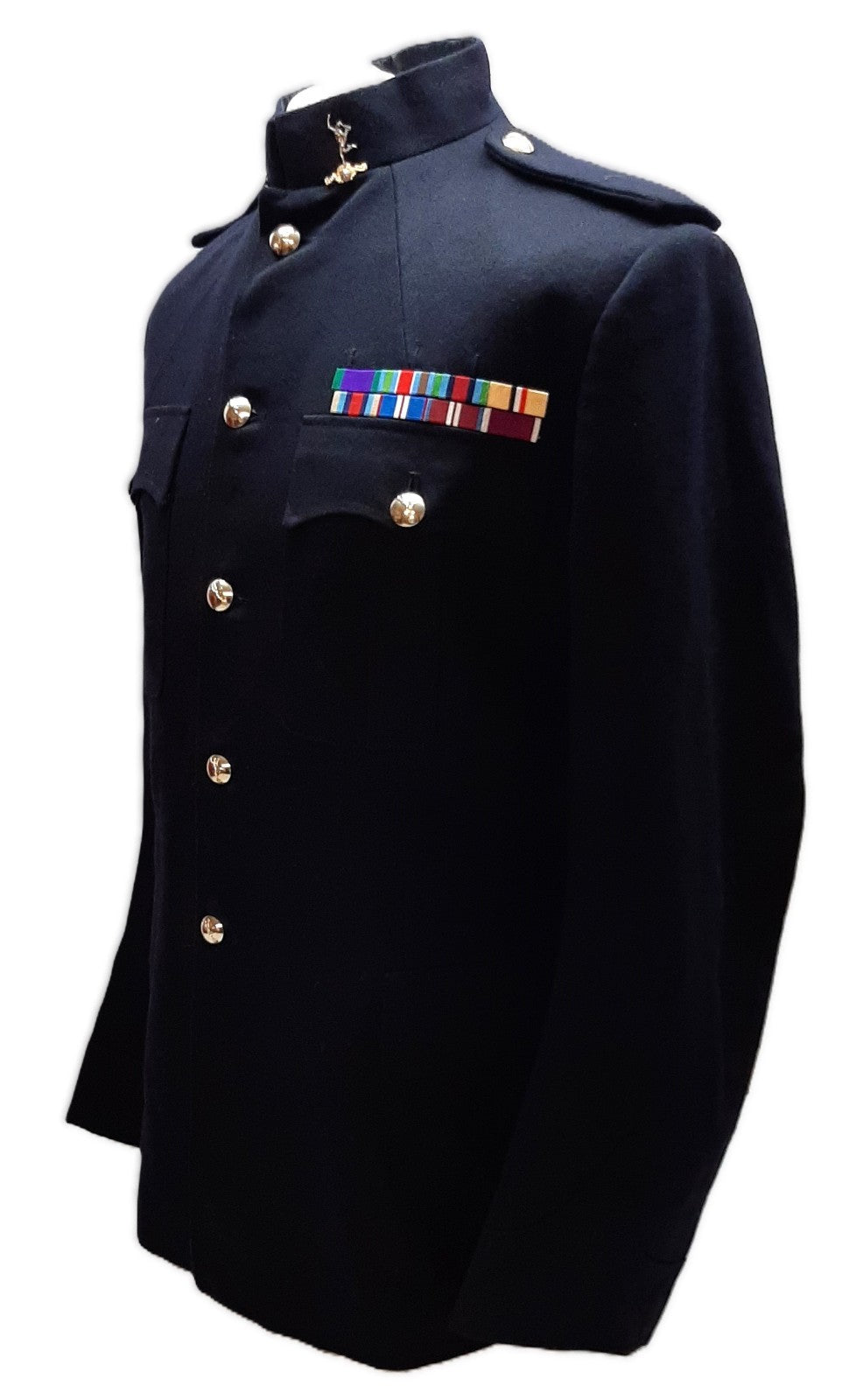 British Army Royal Signals No1 Dress Jacket Blues Staff Sergeant Chevrons & Collar Badges 182/112cm