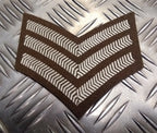 FAD Chevron Patch British Army No2 Arm Badge 1 to 3 Bar Chevrons Available