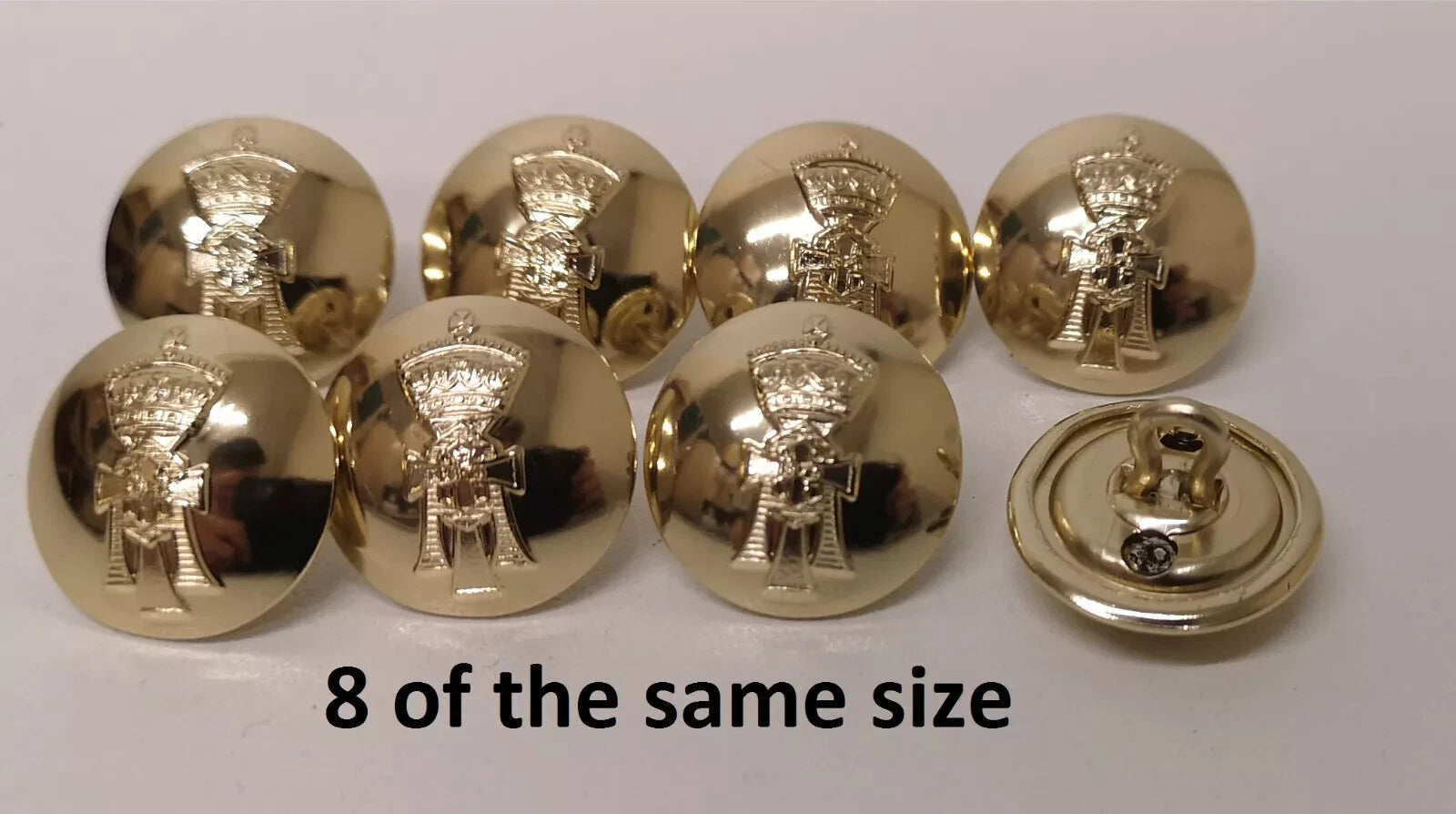 FAD No2 Button Set British Army for Service Dress Jackets and Old Pattern Tunics Assorted