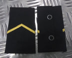 US Military Private 1 Chevron Rank Slides Shoulder Epaulettes Long Genuine 1 Pair