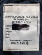 WRAF Royal Air Force No5 Mess Dress Jacket Officers Flight Lieutenant Womans 100cm