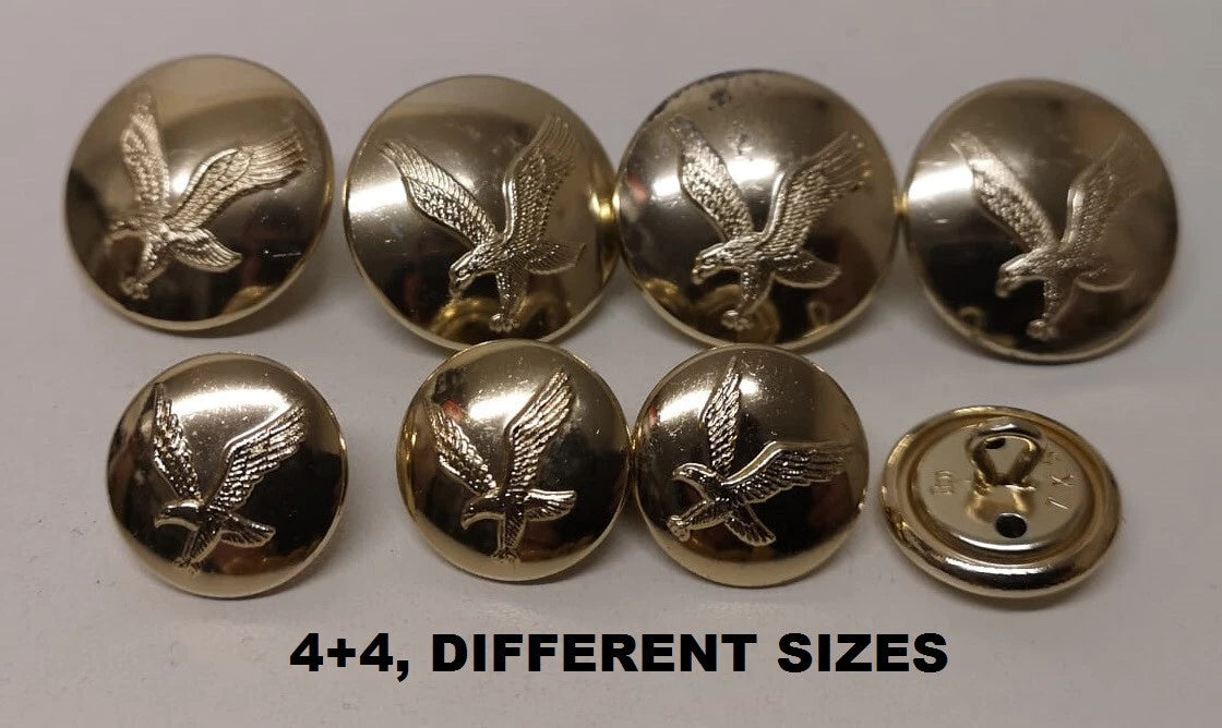 FAD No2 Button Set British Army for Service Dress Jackets and Old Pattern Tunics Assorted