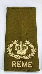 Royal Electrical & Mechanical Engineers REME Khaki Green Rank Slides