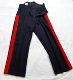 British Army No1 Dress Trousers Blues All Ranks 4.3cm Red Stripe Zip Front Waist 32"