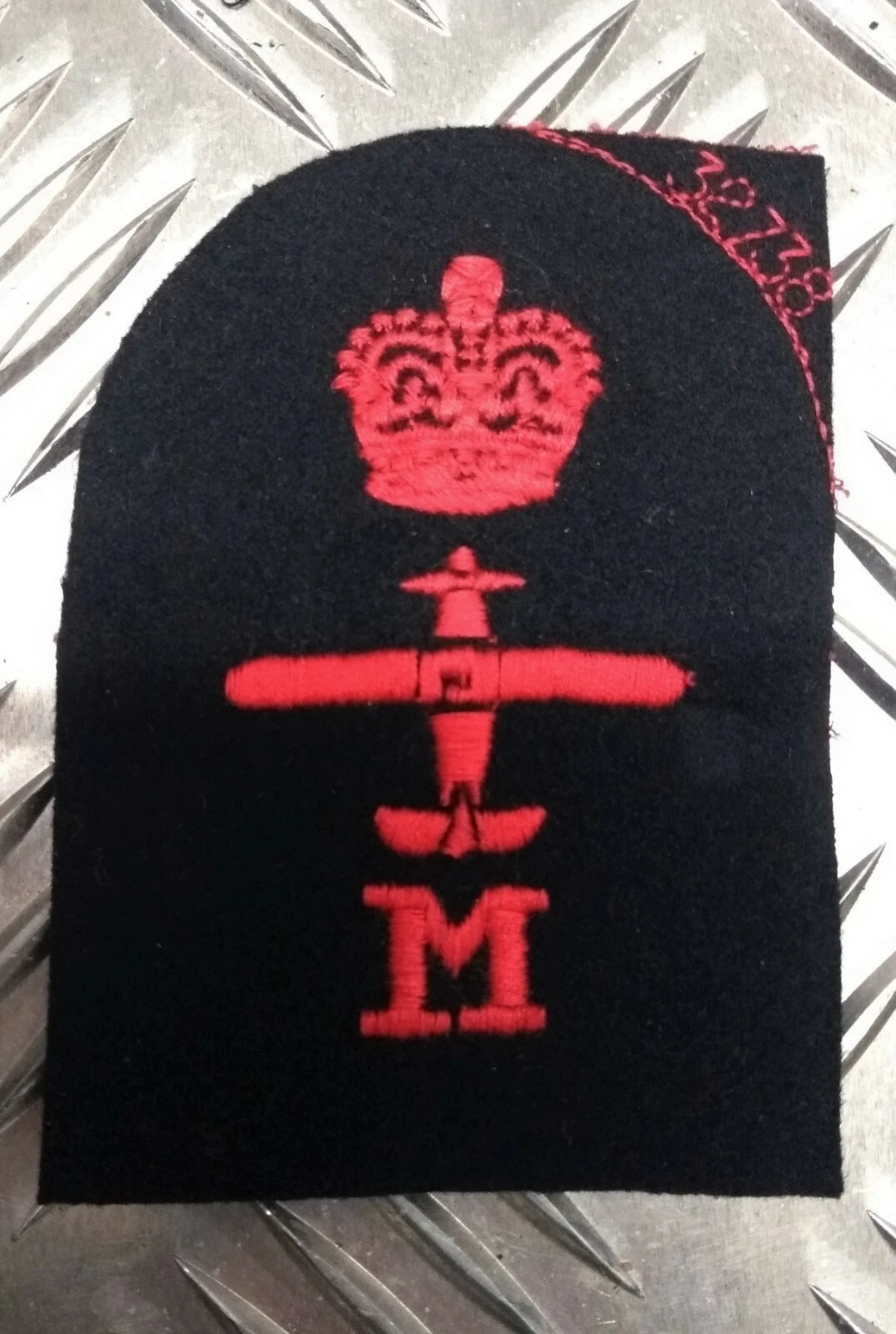 Royal Navy Red on Black Embroidered Assorted Branch Qualification Badges Various