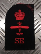 Royal Navy Red on Black Embroidered Assorted Branch Qualification Badges Various