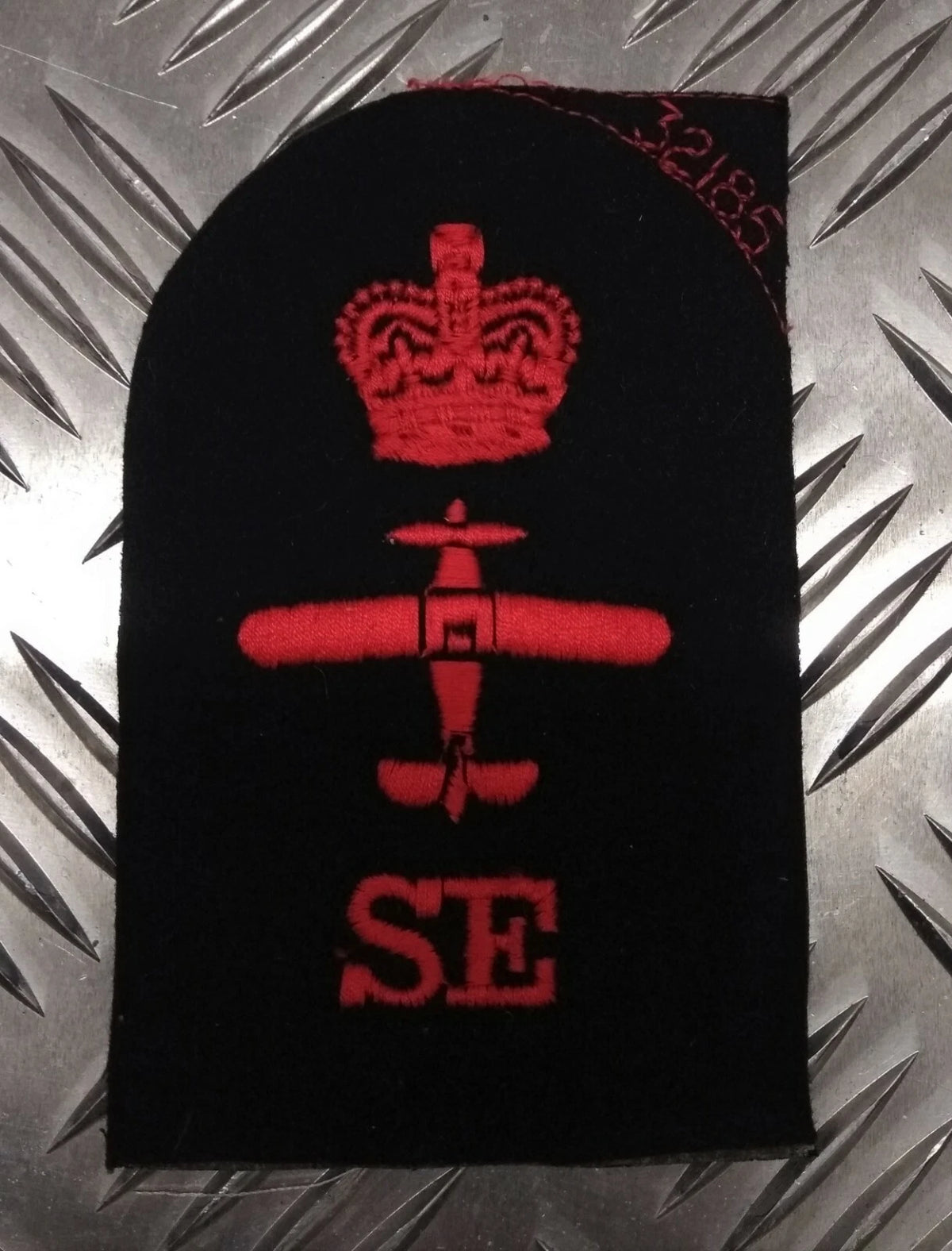 Royal Navy Red on Black Embroidered Assorted Branch Qualification Badges Various