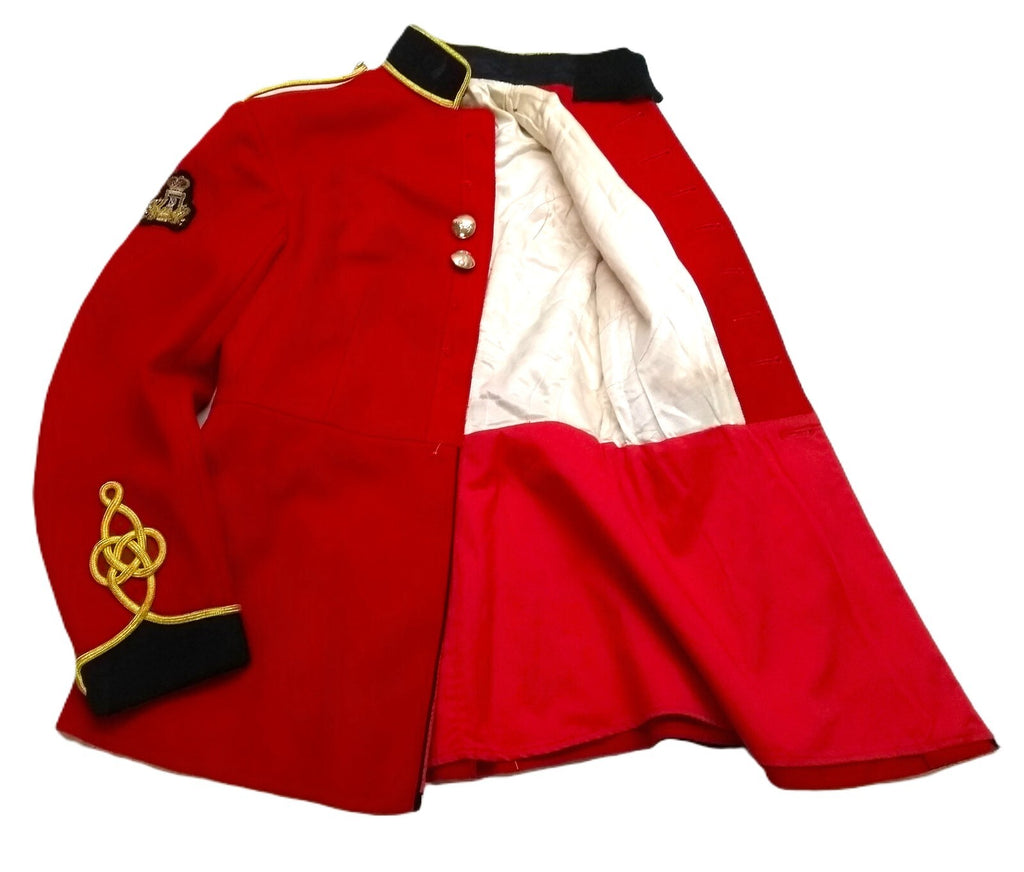 British Army Red Tunic Ceremonial Uniform Jacket Band of the Royal Corps of Signals Insignia 37in Chest