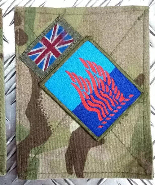 British Army TRF Patches on MTP Blanking Panels Various - Used