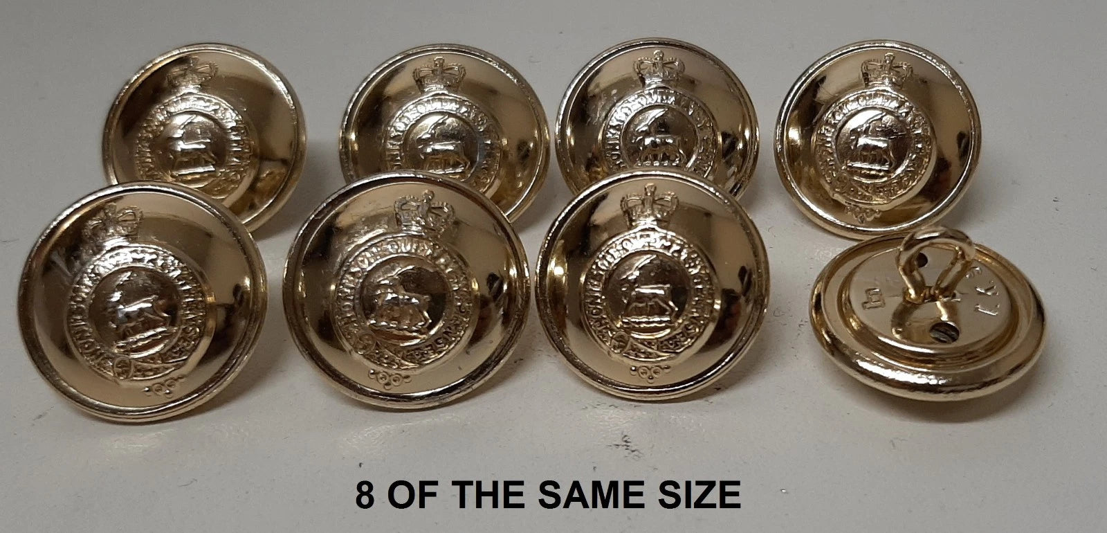 FAD No2 Button Set British Army for Service Dress Jackets and Old Pattern Tunics Assorted