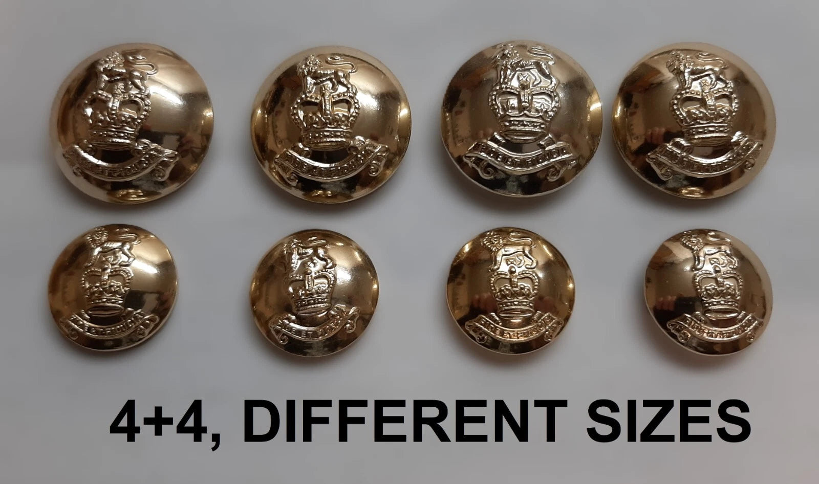 FAD No2 Button Set British Army for Service Dress Jackets and Old Pattern Tunics Assorted