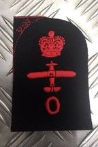 Royal Navy Red on Black Embroidered Assorted Branch Qualification Rank Badges