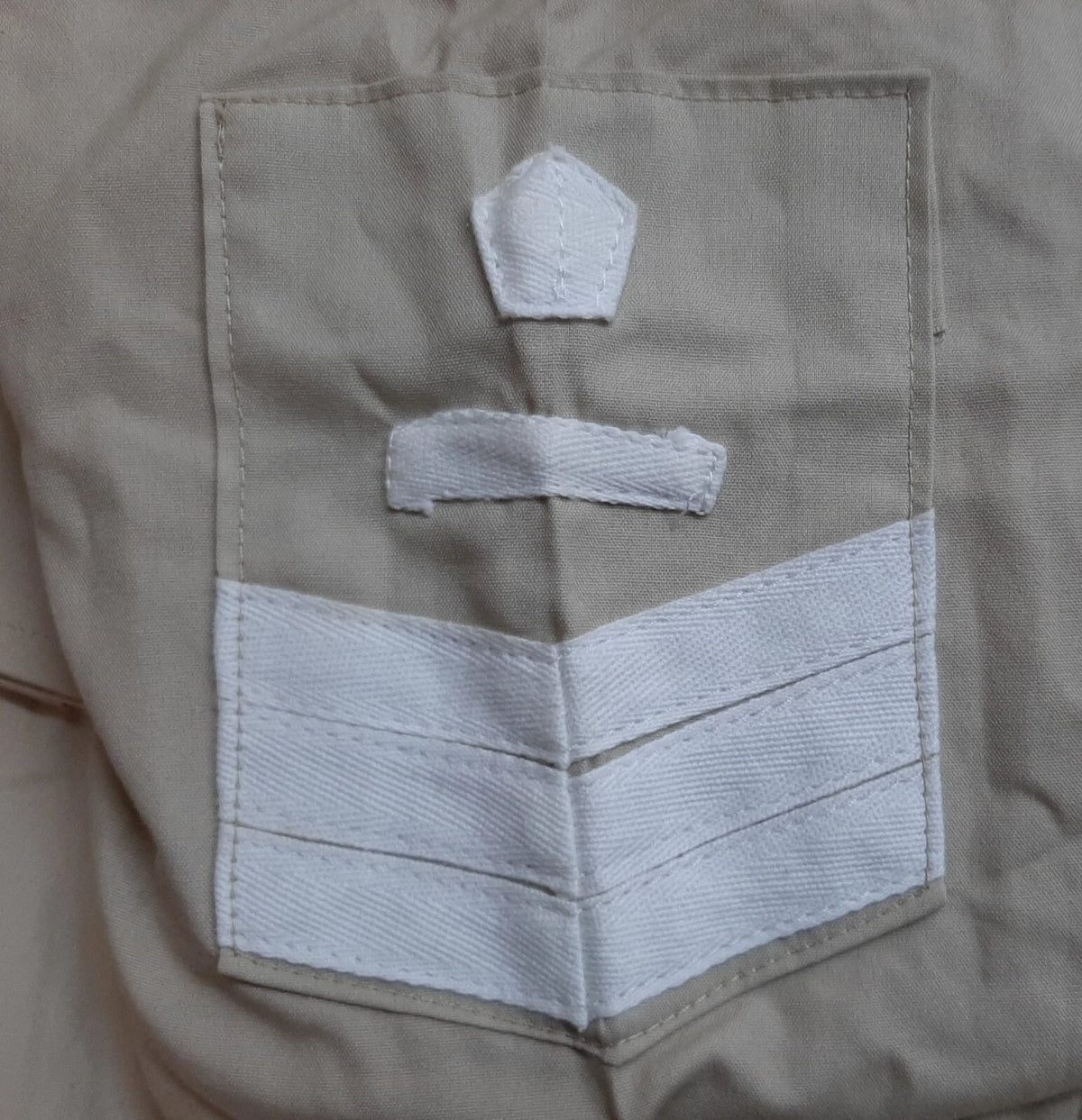 British Army No2 FAD Shirt Long Sleeve Fawn With Assorted Chevrons / Patches / Badges