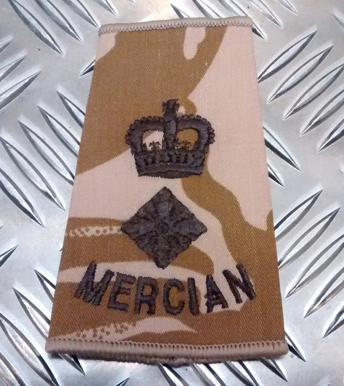Genuine British Army Desert Camo Mercian Rank Slide Various Ranks