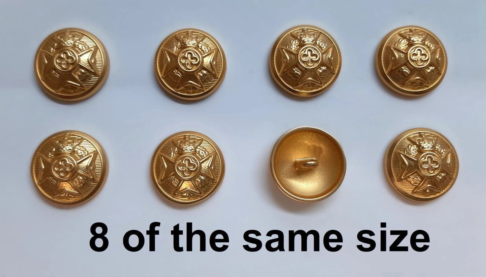 FAD No2 Button Set British Army for Service Dress Jackets and Old Pattern Tunics Assorted