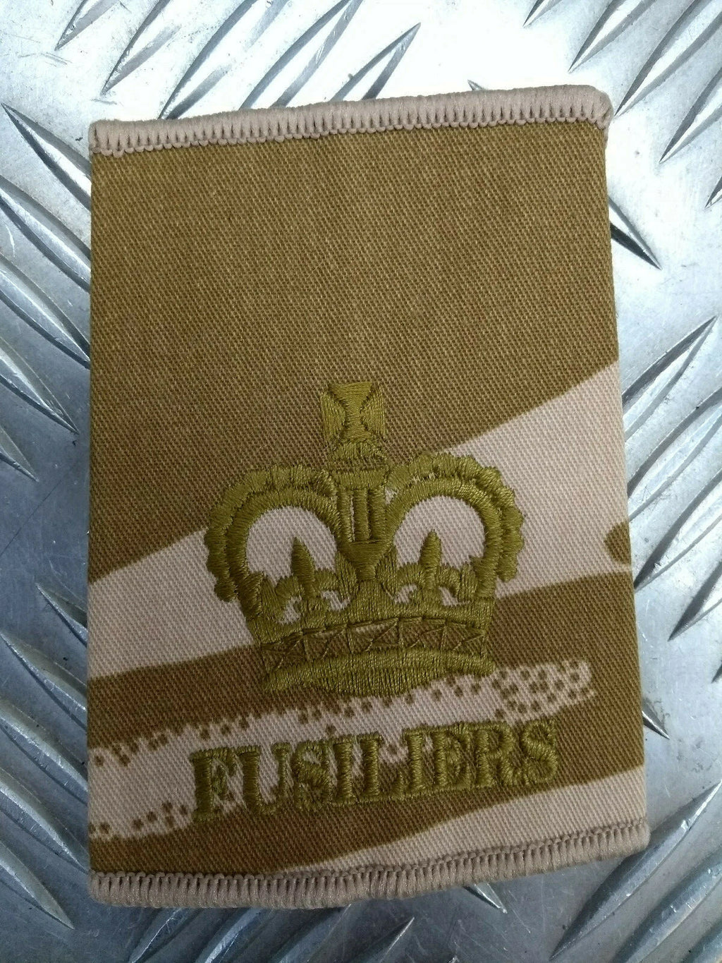 Desert Camo Fusiliers Rank Slides Genuine British Army