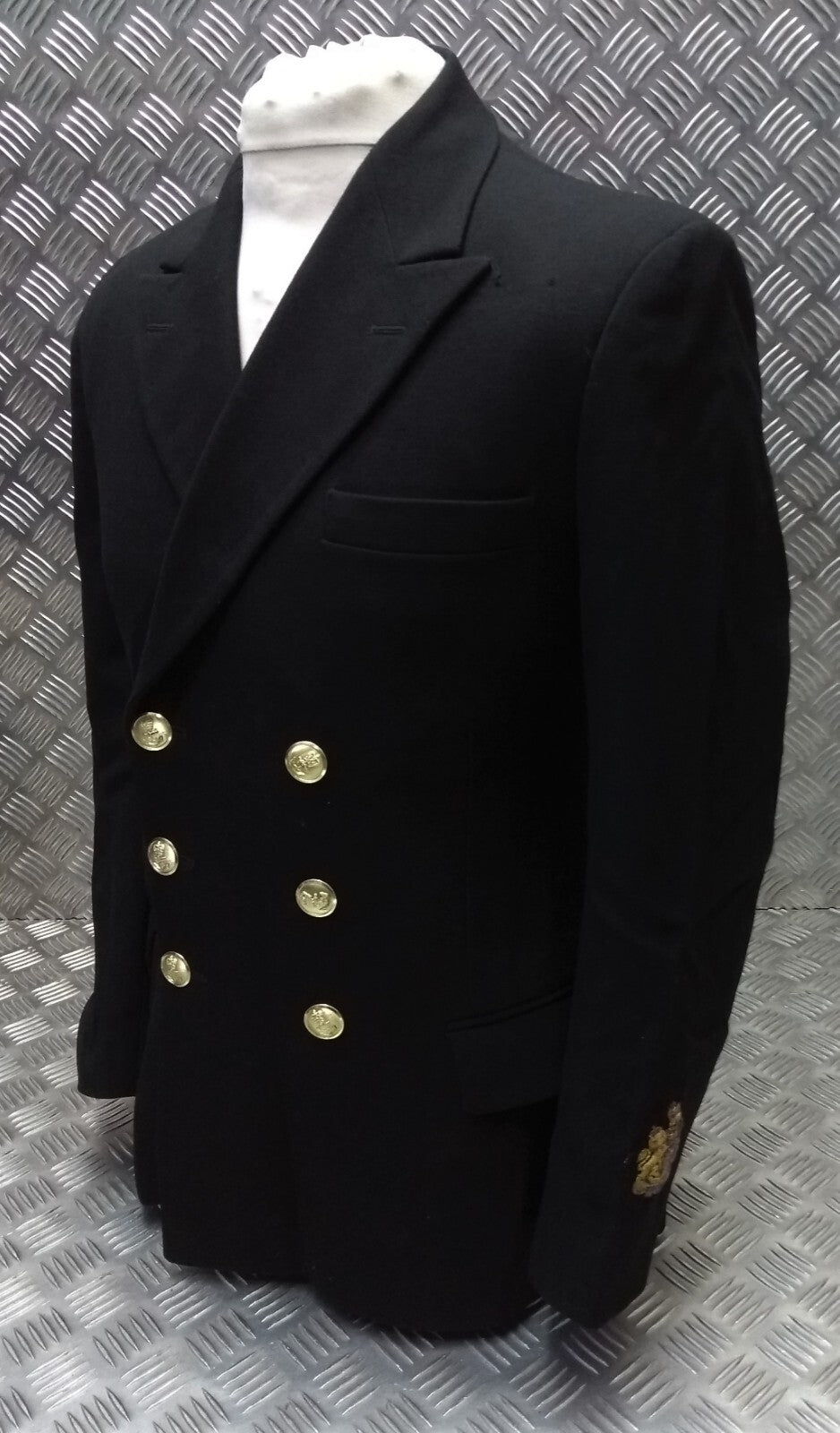 Royal Navy Warrant Officer Jacket 6 Gold Button Double Breasted Class 1 & 3 British Naval 41in Chest