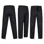 Black Cargo Trousers Military Style Combat / Field Army Pants Assorted Sizes