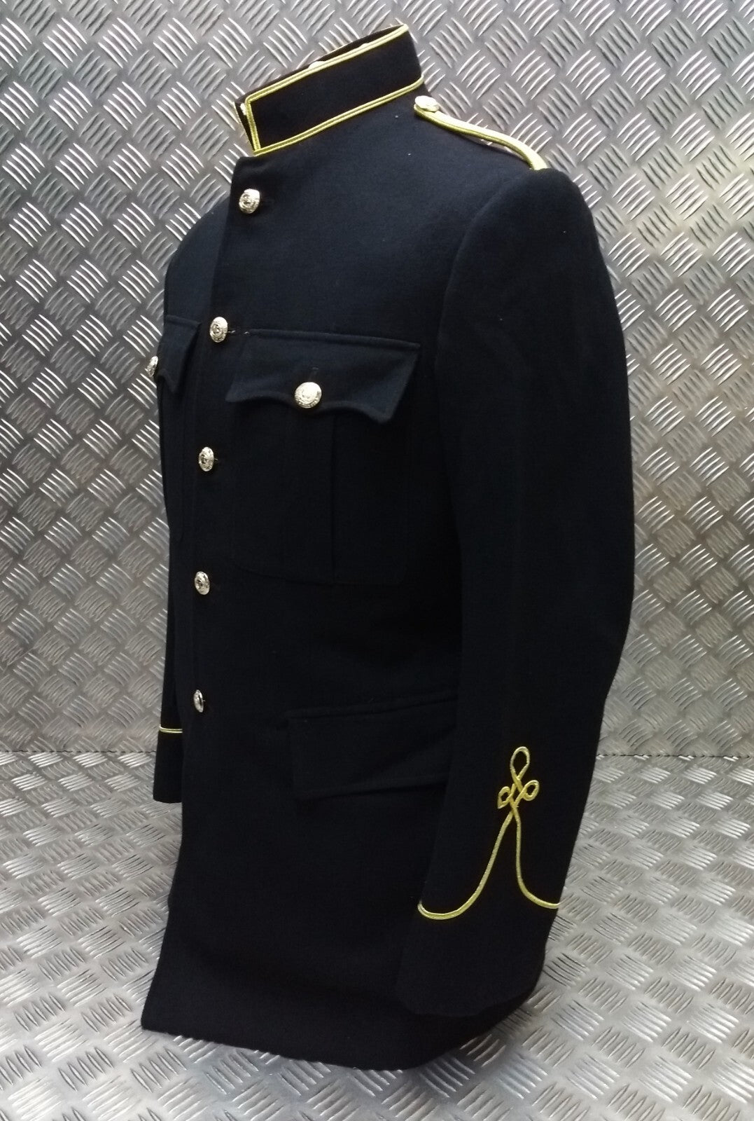 British Army No1 Dress Jacket RSME QM Department Bandsman RE Buttons & Gold Detail