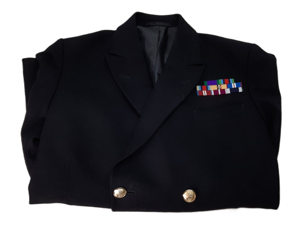 Royal Navy No1B Dress Jacket Warrant Officer Class 1 Badged Fully Buttoned British Naval Mans 120cm Regular