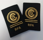 Genuine British Royal Navy RFA Royal Auxiliary Fleet Rank Slides 1 Pairr Assorted