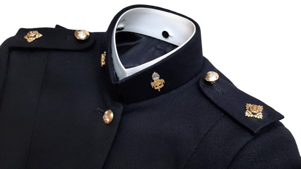 British Army No1 Dress Jacket Blues Female 2nd Lieutenant ETS Buttons Collar Badges & Shoulder Boards Unissued 38in