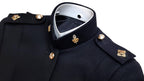 British Army No1 Dress Jacket Blues Female 2nd Lieutenant ETS Buttons Collar Badges & Shoulder Boards Unissued 38in