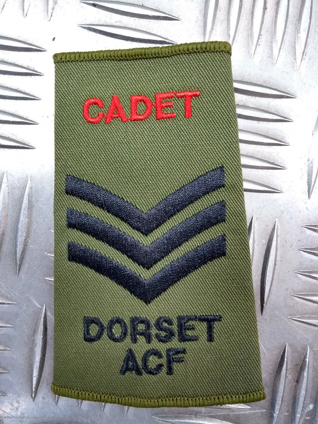 Dorset ACF OD Green Rank Slides British Army