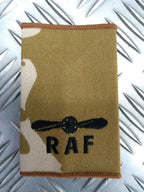 RAF Royal Air Force Slider Desert Camo Epaulettes Front Tab Slide Air Force