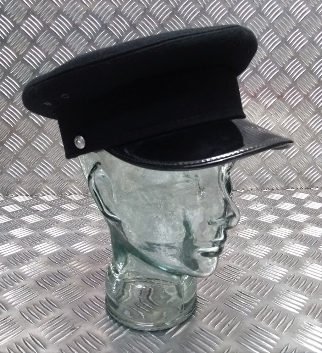 Uganda Service Peaked Cap Uniform Dress Visor Hat Black British Made Size 55cm