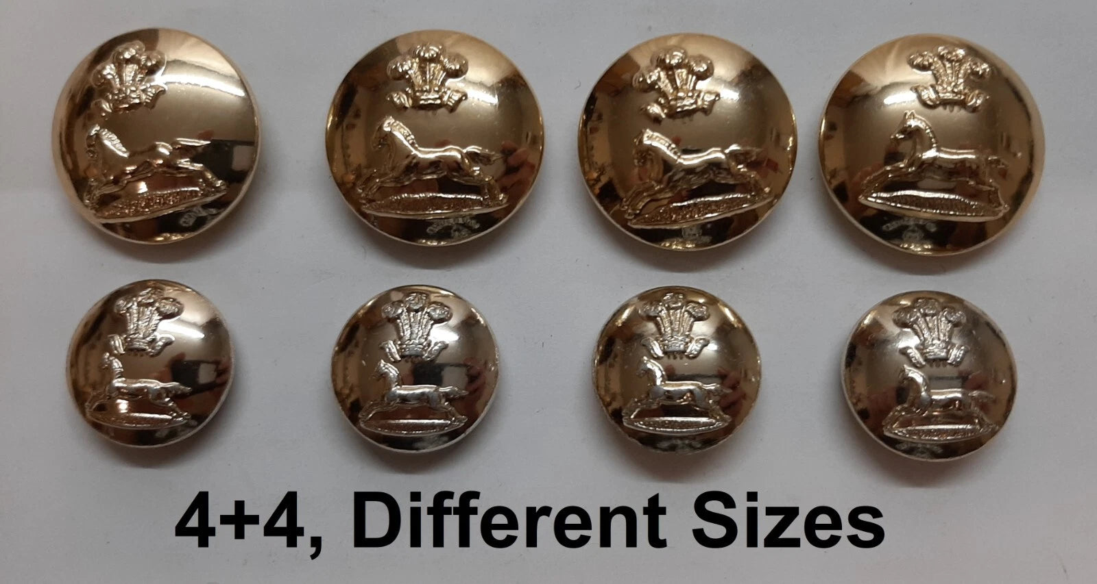 FAD No2 Button Set British Army for Service Dress Jackets and Old Pattern Tunics Assorted